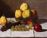 Клод Моне Натюрморт с грушами и виноградом.  1867г